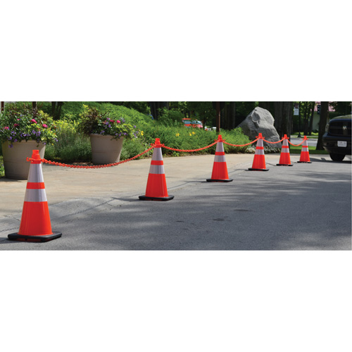 Traffic Cone & Chain Kit, 36", Green, 4" & 6" Reflective Collar(s) Auto Electric Service Ltd.