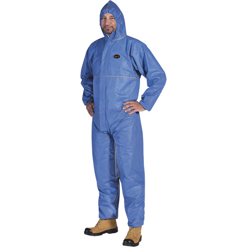 2075 Flame-Resistant SMS Disposable Coveralls, Size Small, Blue Auto Electric Service Ltd.