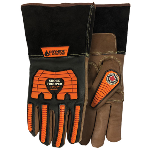 5785G Shock Trooper Gloves, X-Small, Goatskin Palm, Gauntlet Cuff Auto Electric Service Ltd.