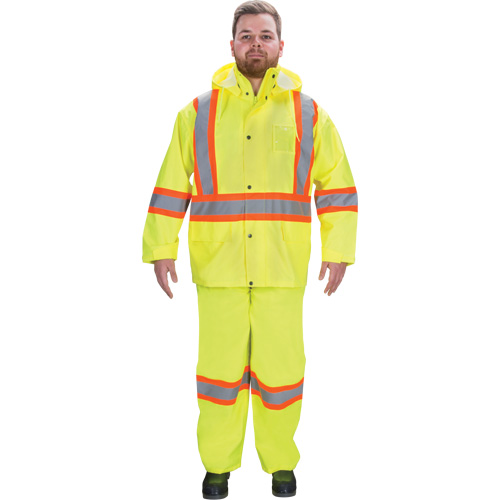 V&ecirc;tements imperm&eacute;ables RZ1000, Polyester, Petit, Jaune lime haute visibilit&eacute; Auto Electric Service Ltd.