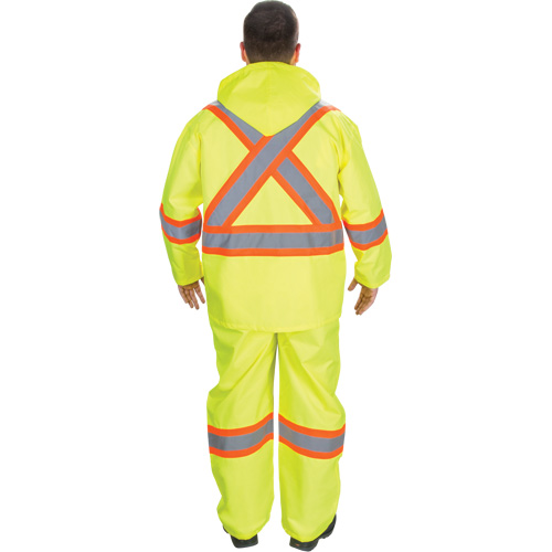 V&ecirc;tements imperm&eacute;ables RZ1000, Polyester, Petit, Jaune lime haute visibilit&eacute; Auto Electric Service Ltd.