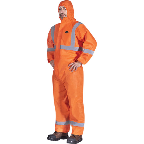 2077 Combinaisons &agrave; capuchon avec ruban r&eacute;fl&eacute;chissant, Petit, Orange, SMS Auto Electric Service Ltd.
