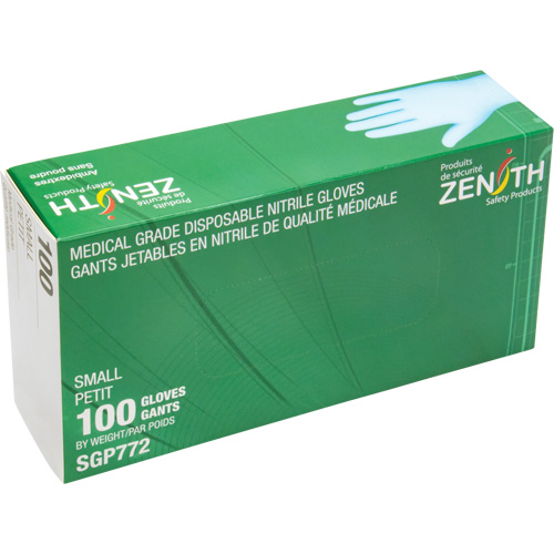 Puncture-Resistant Medical-Grade Disposable Gloves, Small, Nitrile, 4.5-mil, Powder-Free, Blue, Class 2 Auto Electric Service Ltd.