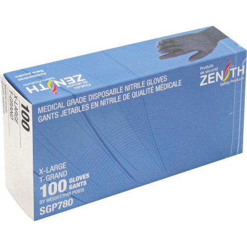 Gants jetables de calibre m&eacute;dical r&eacute;sistants &agrave; la perforation, T-Grand, Nitrile, 5 mils, Sans poudre, Noir, Classe 2 Auto Electric Service Ltd.