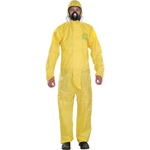 Microchem&reg; Medium-Duty Disposable Coveralls, Small, Yellow, Polypropylene Auto Electric Service Ltd.