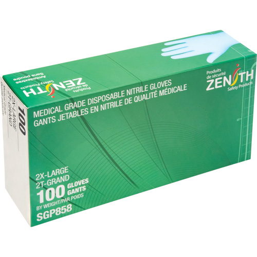 Puncture-Resistant Medical-Grade Disposable Gloves, 2X-Large, Nitrile, 3.5-mil, Powder-Free, Blue, Class 2 Auto Electric Service Ltd.