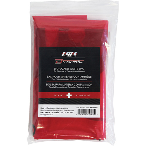 Dynamic Hazardous Waste Bags, Infectious Waste, 24" L x 24" W, 12 microns Auto Electric Service Ltd.
