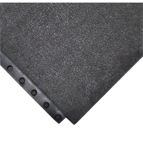 Tapis antifatigue 24/Seven Locksafe, Lisse, 3' x 3' x 5/8", Noir, Nitrile Auto Electric Service Ltd.
