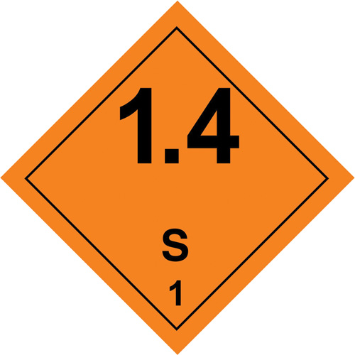 Hazardous Material Handling Labels, 4" L x 4" W, Black on Orange Auto Electric Service Ltd.
