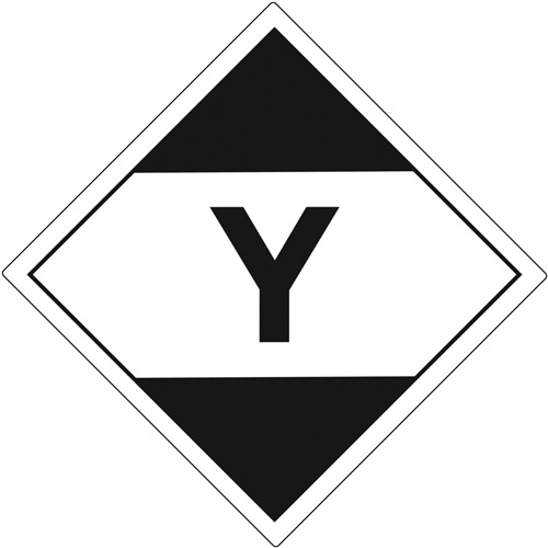 "Y" Limited Quantity Air Shipping Labels, 4" L x 4" W, Black on White Auto Electric Service Ltd.