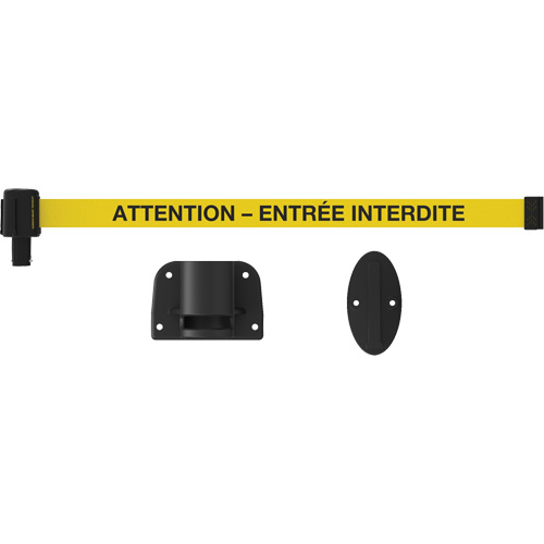 Syst&egrave;me de montage mural pour barri&egrave;re PLUS, Plastique, Fixation par vis, 15', Ruban Jaune Auto Electric Service Ltd.