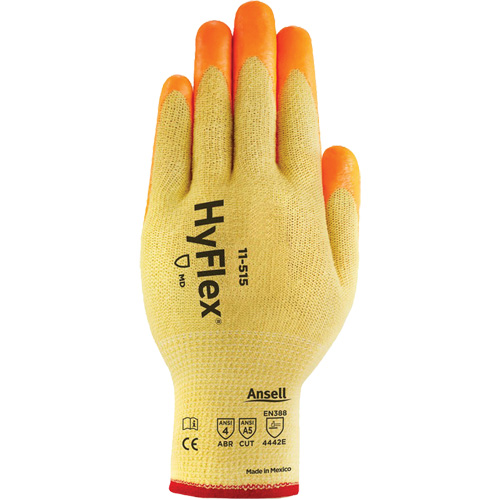 Gants haute visibilit&eacute; r&eacute;sistants aux coupures HyFlex, Taille 7, Calibre 13, Rev&ecirc;tement Mousse de nitrile, Enveloppe en Acier inoxydable/Kevlar/Spandex, ASTM ANSI niveau A5/EN 388 niveau E Auto Electric Service Ltd.