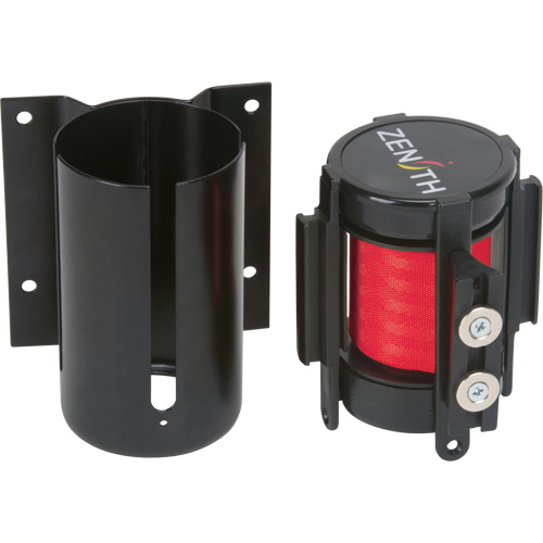 Barri&egrave;re &agrave; fixation murale avec ruban magn&eacute;tique, Acier, Fixation par vis, 7', Ruban Rouge Auto Electric Service Ltd.