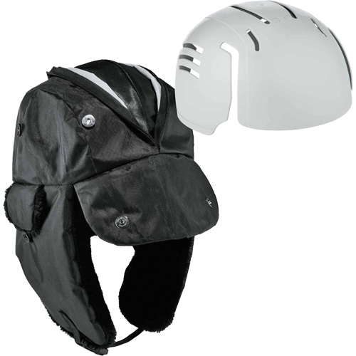 N-Ferno&reg; Zippered Trapper Hat with Bump Cap Insert, Polyurethane/Satin Lining, Medium/Small, Black Auto Electric Service Ltd.