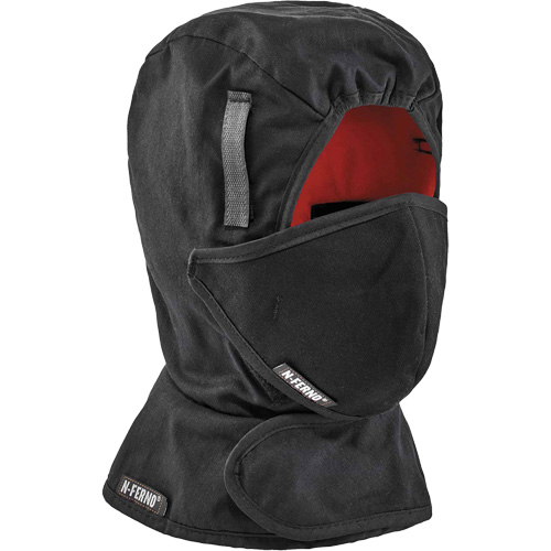 N-Ferno&reg; Winter Hard Hat Liner with Mouthpiece, Fleece Lining, One Size, Black Auto Electric Service Ltd.