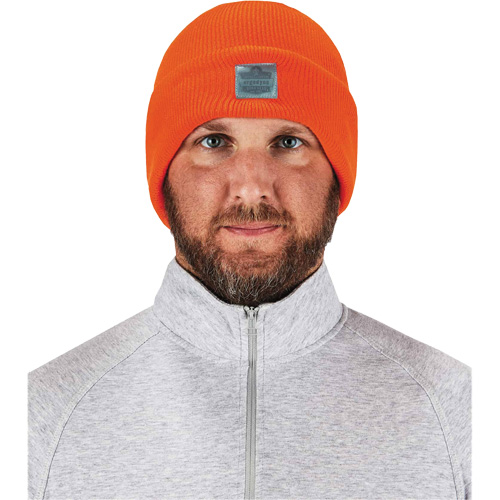 N-Ferno&reg; Rib Knit Beanie Hat, One Size, Orange Auto Electric Service Ltd.
