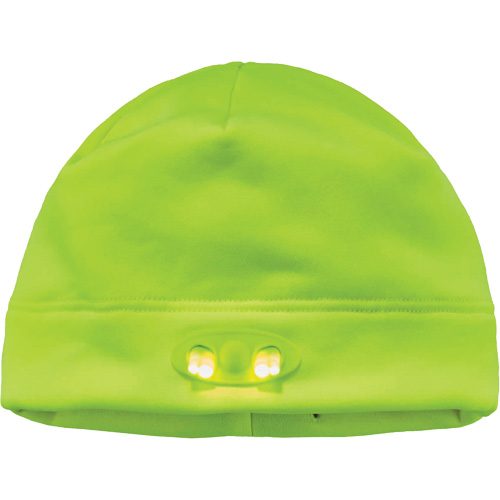 N-Ferno&reg; Skull Cap Beanie Hat with LED Lights, One Size, High-Visibility Lime Green Auto Electric Service Ltd.