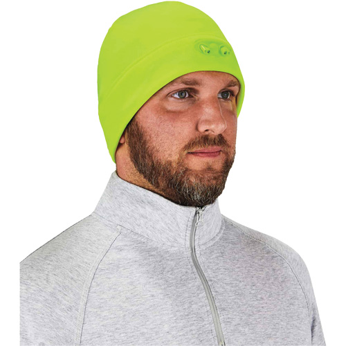 N-Ferno&reg; Skull Cap Beanie Hat with LED Lights, One Size, High-Visibility Lime Green Auto Electric Service Ltd.
