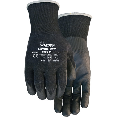 Gants r&eacute;sistants aux coupures Stealth Hornet, Taille Petit, Calibre 18, Rev&ecirc;tement Mousse de nitrile, Enveloppe en Fibre de verre/PEHP/Nylon/Spandex, ASTM ANSI niveau A4/EN 388 niveau 5 Auto Electric Service Ltd.