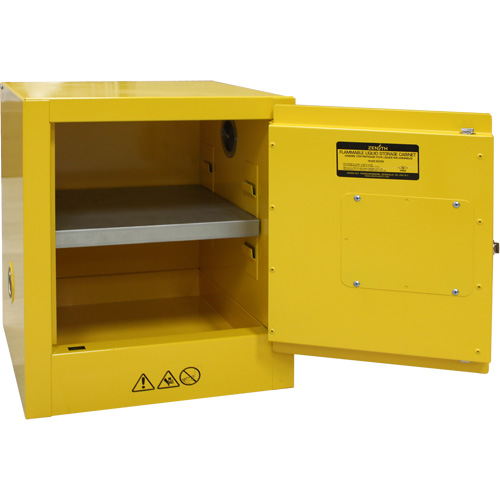 Flammable Storage Cabinet, 4 gal., 1 Door, 17" W x 22" H x 18" D Auto Electric Service Ltd.