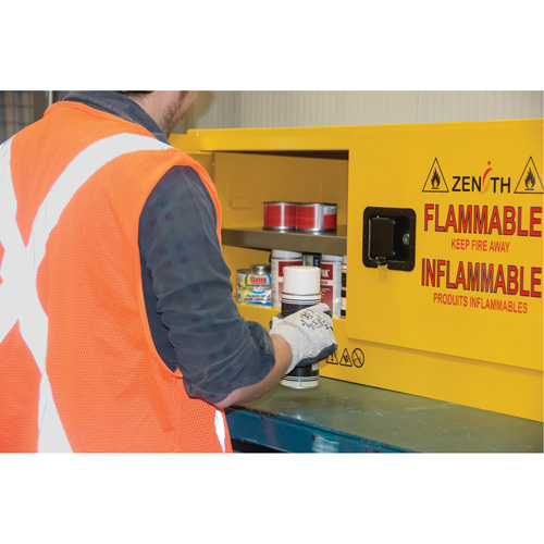 Armoire pour produits inflammables, 12 gal., 2 Porte(s), 43" La x 18" h x 18" p Auto Electric Service Ltd.