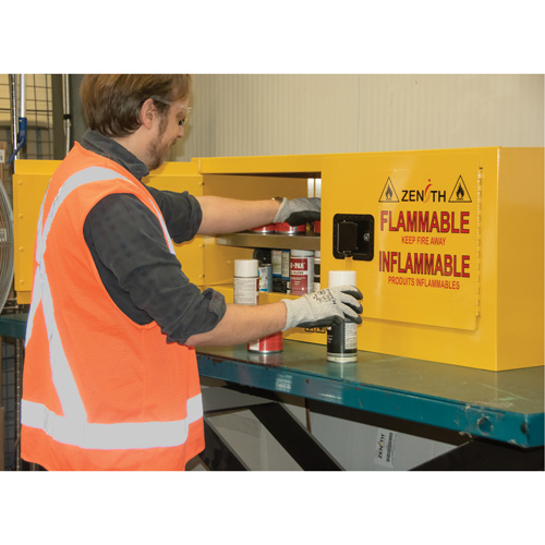 Armoire pour produits inflammables, 12 gal., 2 Porte(s), 43" La x 18" h x 18" p Auto Electric Service Ltd.