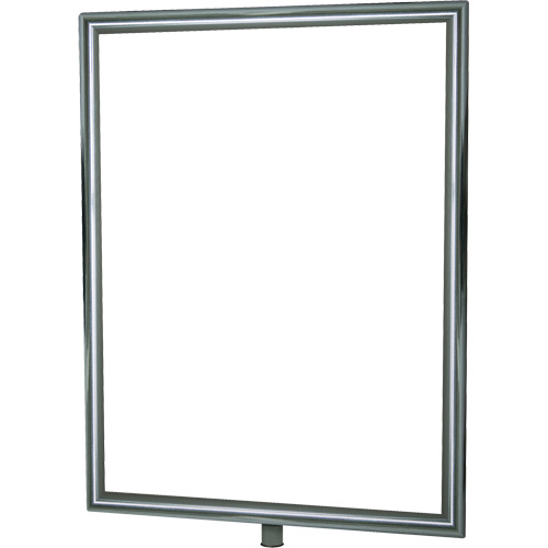 Heavy-Duty Vertical Sign Holder for Classic Posts, Polished Chrome Auto Electric Service Ltd.