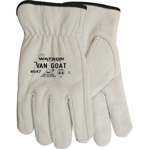 Gants de travail r&eacute;sistants aux coupures Van Goat, Grand, 36 cal/cm², Niveau 3, NFPA 70E Auto Electric Service Ltd.