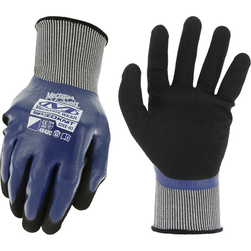 Gants de travail SpeedKnit Shield C4, Taille Petit/7, Calibre 18, Rev&ecirc;tement Nitrile, Enveloppe en Nylon/Spandex, ASTM ANSI niveau A4/EN 388 niveau C Auto Electric Service Ltd.