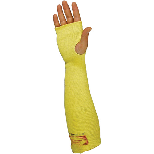 Sleeves with Thumb Hole, Kevlar&reg;, 22", ANSI/ISEA 105 Level 3/EN 388 Level 3, Yellow Auto Electric Service Ltd.