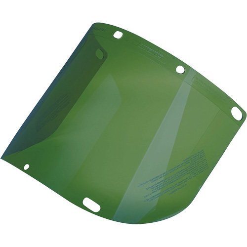Dynamic Formed Faceshield, Polycarbonate, Green Tint Auto Electric Service Ltd.