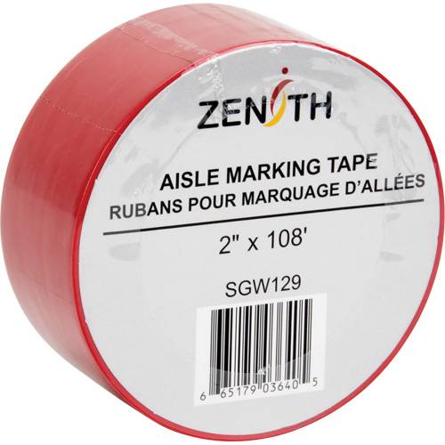 Ruban pour marquage d'all&eacute;es, 2" x 108', PVC, Rouge Auto Electric Service Ltd.