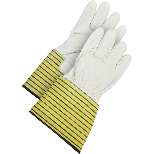 Gants d'ajusteur traditionnels, Grand, Paume en Cuir fleur de vache, Doublure en Molleton Auto Electric Service Ltd.