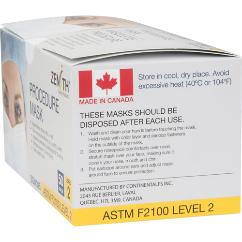 Disposable Procedure Face Masks, ASTM F2100 Level 2, Class 1 Auto Electric Service Ltd.