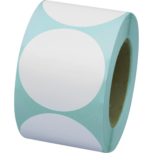 Coloured Marking Dots, Circle, 3" L x 3" W, White, Vinyl Auto Electric Service Ltd.