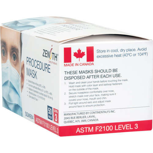 Disposable Procedure Face Masks, ASTM F2100 Level 3, Class 1 Auto Electric Service Ltd.