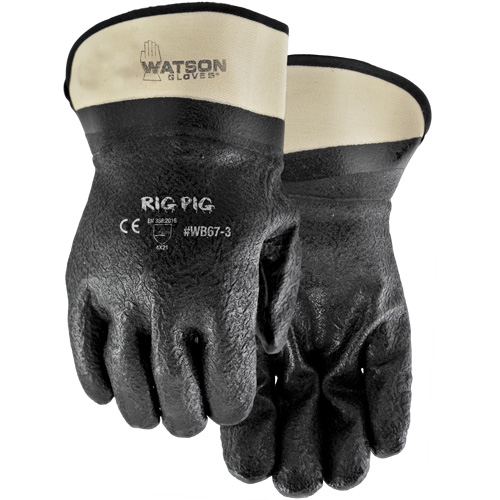 Gants Rig Pig, Taille unique, R&ecirc;vetement Nitrile/PVC, Enveloppe en Jersey Auto Electric Service Ltd.