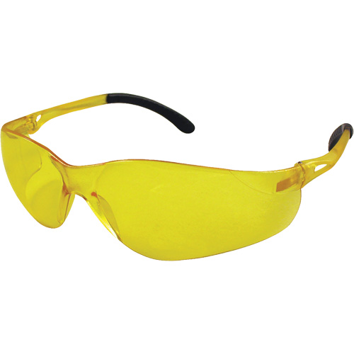Lunettes de s&eacute;curit&eacute; Sen-Tec, Lentille Ambr&eacute;e, Anti-&eacute;gratignures, R&eacute;pond ou surpasse la norme CSA Z94.3 Auto Electric Service Ltd.
