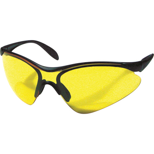 Lunettes de s&eacute;curit&eacute; Miranda, Lentille Jaune, Anti-&eacute;gratignures, R&eacute;pond ou surpasse la norme CSA Z94.3 Auto Electric Service Ltd.