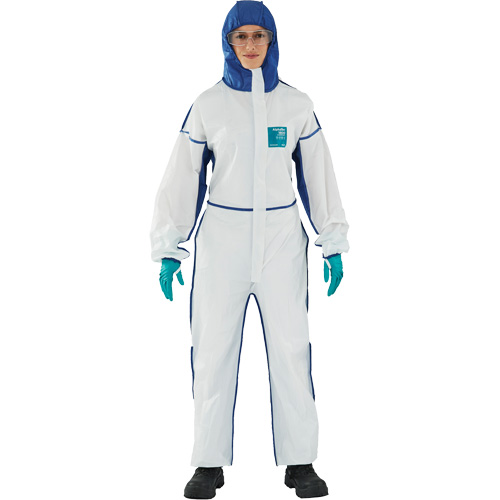 AlphaTec 1800 Comfort 3-Piece Coveralls, Large, Blue/White, Microporous/SMS Auto Electric Service Ltd.