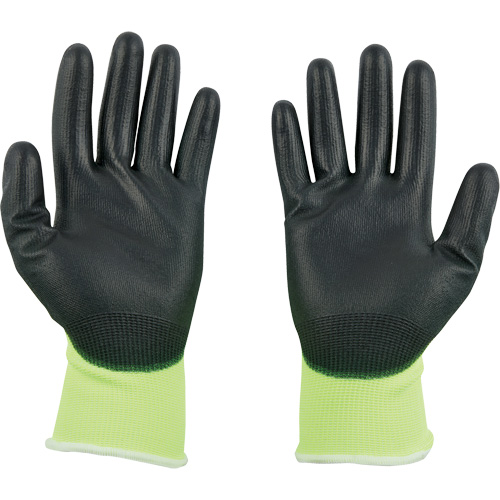 Gants &agrave; haute visibilit&eacute; enduits par trempage, Taille Petit, Calibre 15, Rev&ecirc;tement Polyur&eacute;thane, Enveloppe en Poly&eacute;thyl&egrave;ne, ASTM ANSI niveau A1 Auto Electric Service Ltd.