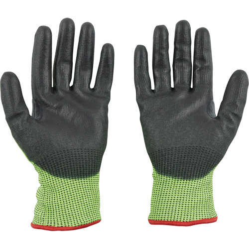 Gants &agrave; haute visibilit&eacute; enduits par trempage, Taille Petit, Calibre 15, Rev&ecirc;tement Polyur&eacute;thane, Enveloppe en Poly&eacute;thyl&egrave;ne, ASTM ANSI niveau A5 Auto Electric Service Ltd.