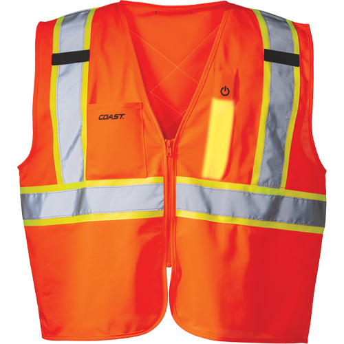 Veste de s&eacute;curit&eacute; SV350 X-Back avec lampe, Orange haute visibilit&eacute;, Petit, Polyester Auto Electric Service Ltd.
