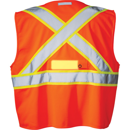 Veste de s&eacute;curit&eacute; SV350 X-Back avec lampe, Orange haute visibilit&eacute;, Petit, Polyester Auto Electric Service Ltd.