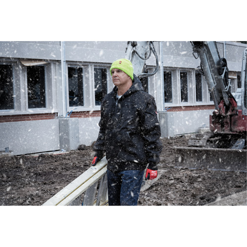 High-Visbility Cuffed Beanie, One Size, Green Auto Electric Service Ltd.