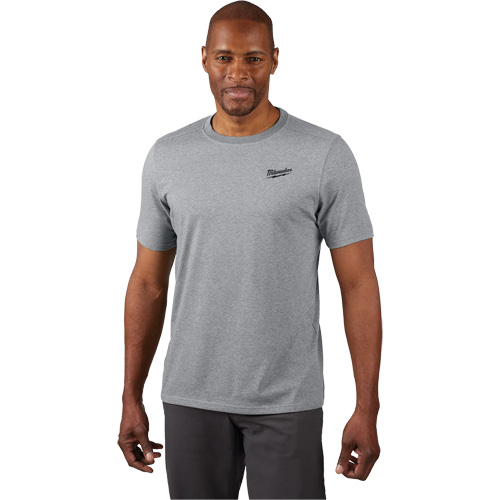 Hybrid Work Tee Shirt, Men's, Small, Grey Auto Electric Service Ltd.