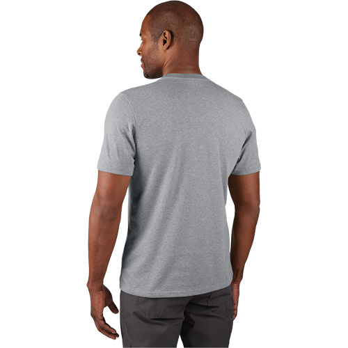 Hybrid Work Tee Shirt, Men's, Small, Grey Auto Electric Service Ltd.