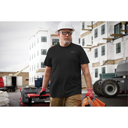 Hybrid Work Tee Shirt, Men's, Small, Black Auto Electric Service Ltd.