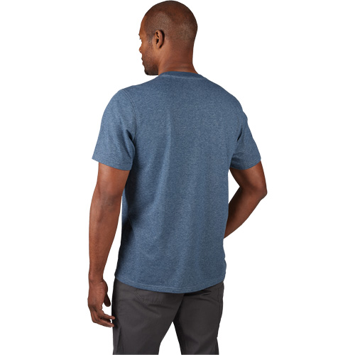 Hybrid Work Tee Shirt, Men's, Small, Blue Auto Electric Service Ltd.
