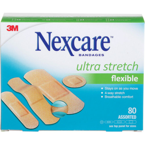 Pansements ultra-extensibles Nexcare, Assorti, Plastique, Non st&eacute;rile Auto Electric Service Ltd.